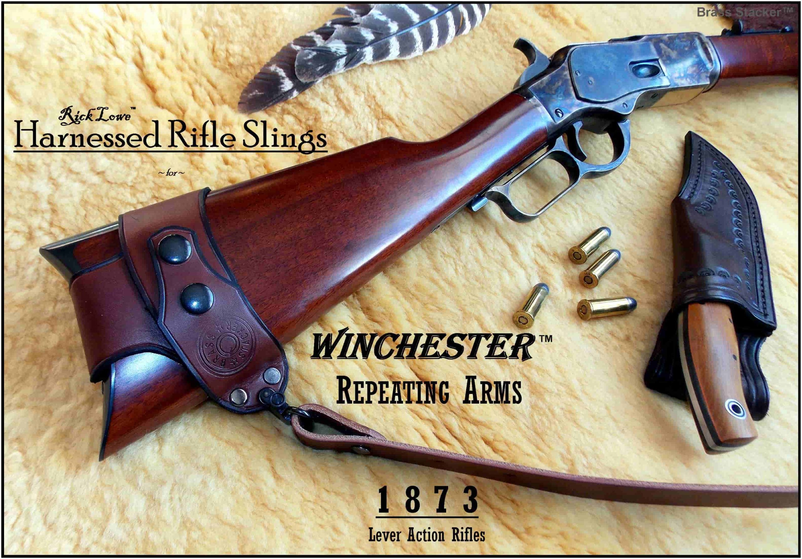 Brass Stacker Rlo No Drill Harnessed Rifle Sling For Winchester | My ...