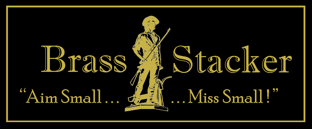 Brass Stacker Aim Small Miss Small Sticker