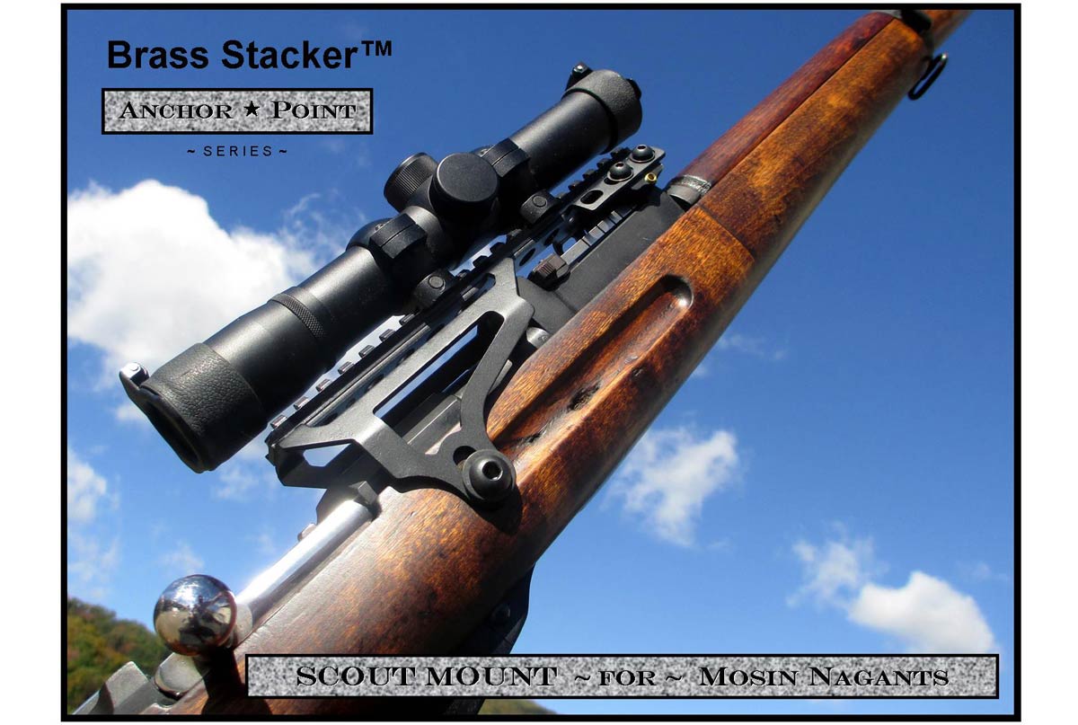 Brass Stacker™ M9130 M38 M44 T53 Mosin Nagant Universal Fit Scout Scope Mount