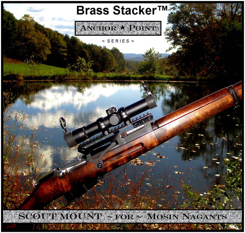 Brass Stacker™ M9130 M38 M44 T53 Mosin Nagant Universal Fit Scout Scope Mount