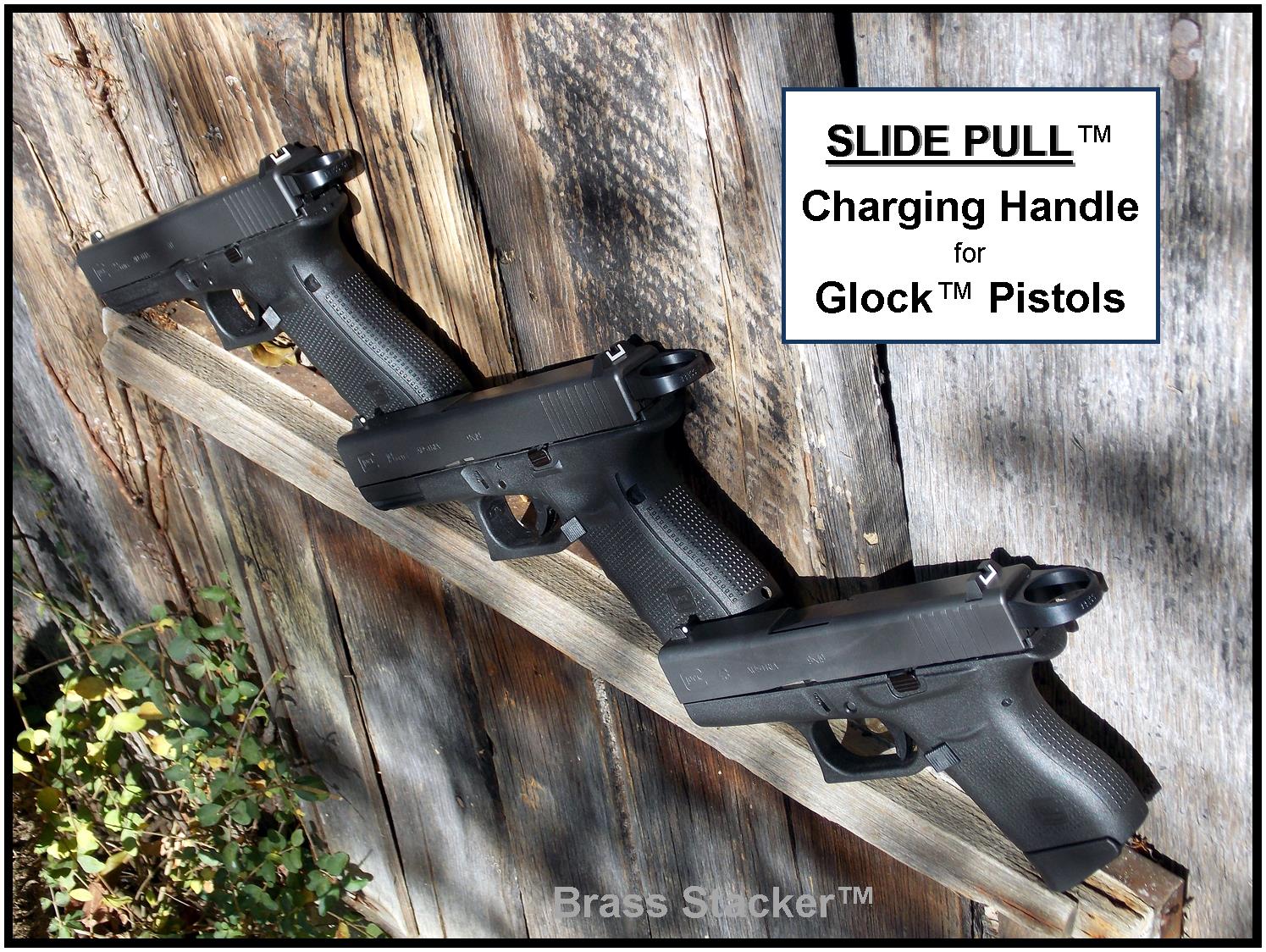 thumbnail image 2 of BRASS STACKER Trapezoid Slide Lock For Glock Gen 1-4 Models 20, 20SF, 29, 40 2 of 2