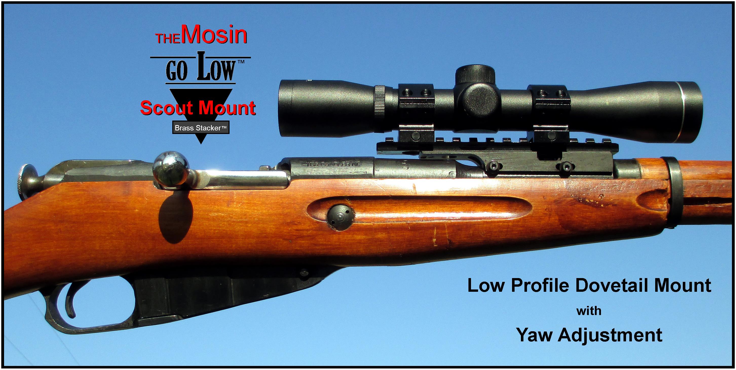 Mosin Nagant M9130, M9159 Go Low Scout Scope Mount ONLY