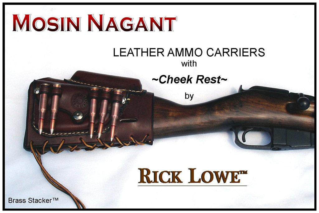 Brass Stacker™ RLO Custom Leather Mosin Nagant Ammo Carriers