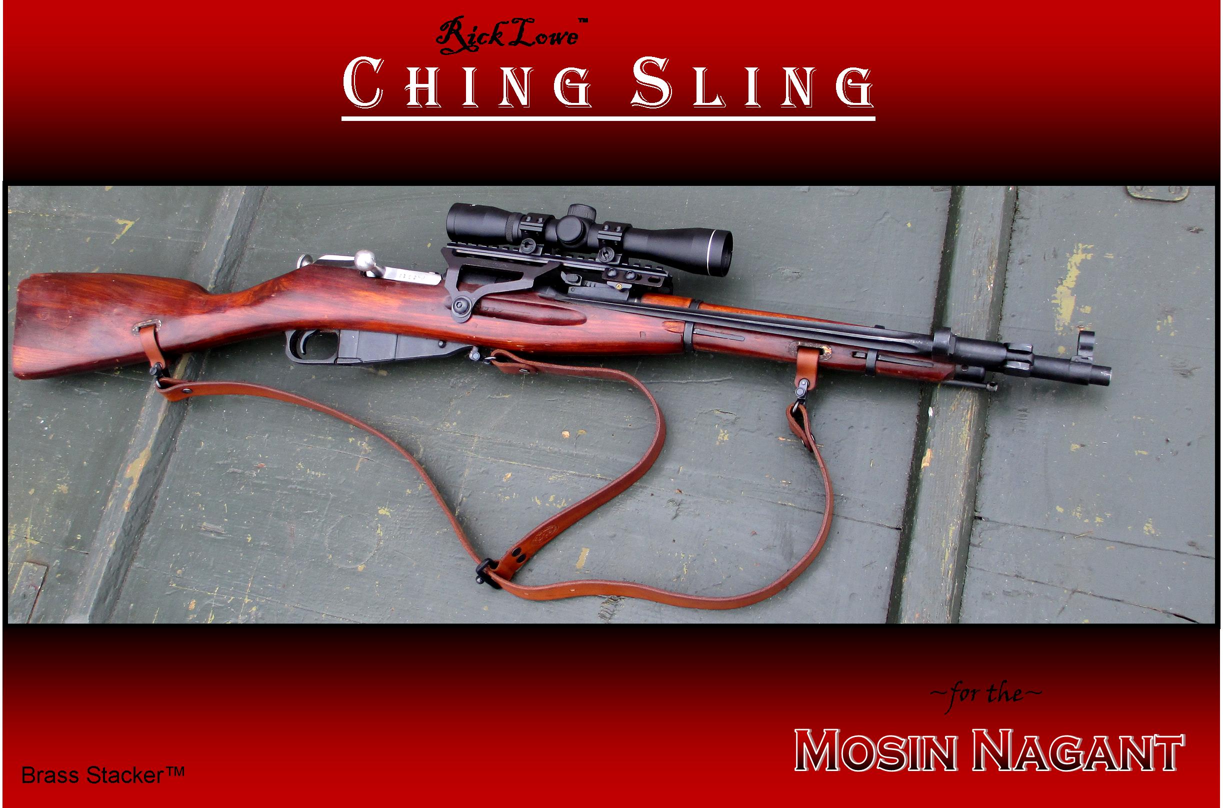 Brass Stacker™ RLO Custom Leather Mosin Nagant Ching Sling