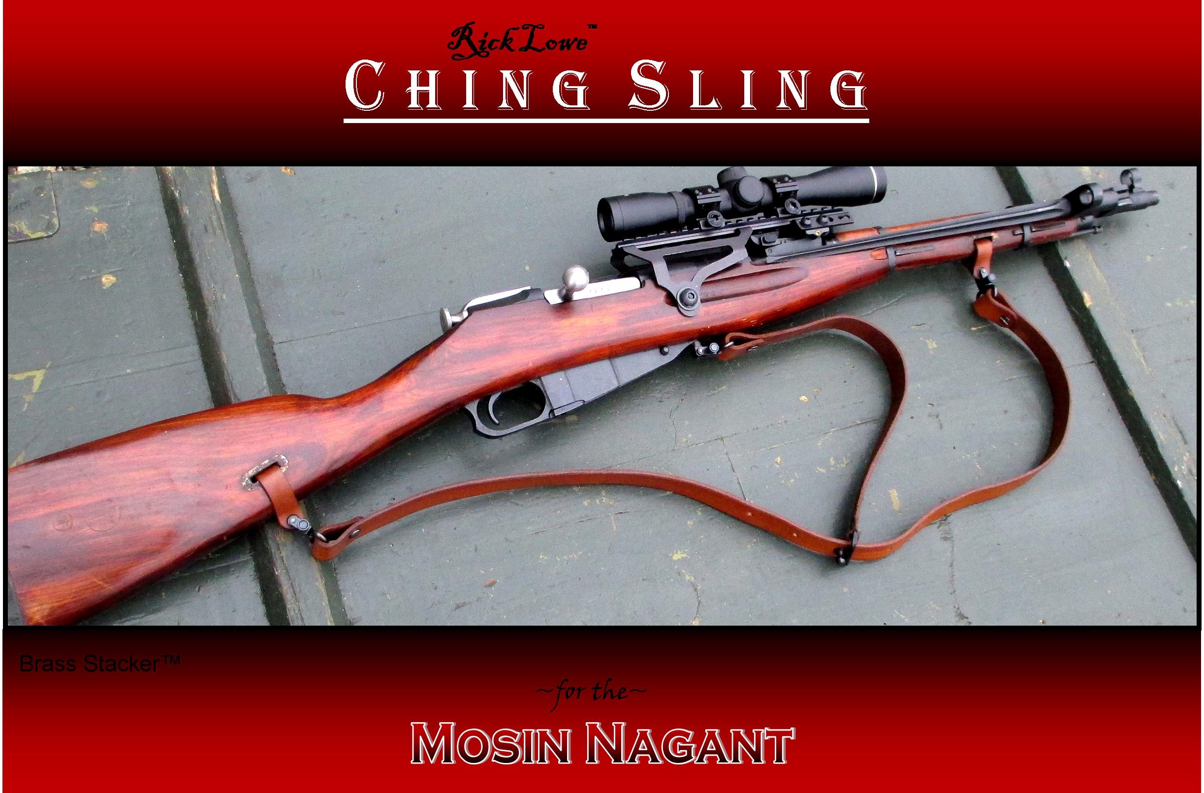 Brass Stacker™ RLO Custom Leather Mosin Nagant Ching Sling