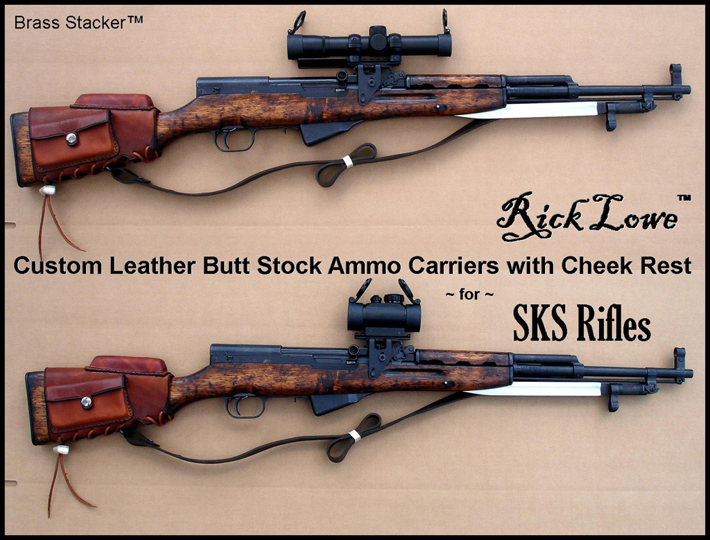 Brass Stacker™ RLO Custom Leather SKS Ammo Carriers